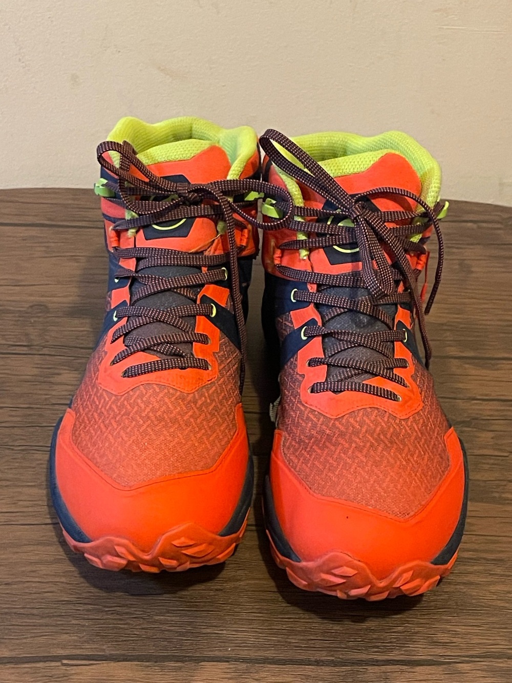 Mammut Sertiq II Mid Vibrant Blue/Orange High-Top Trail Sneakers Men’s 10